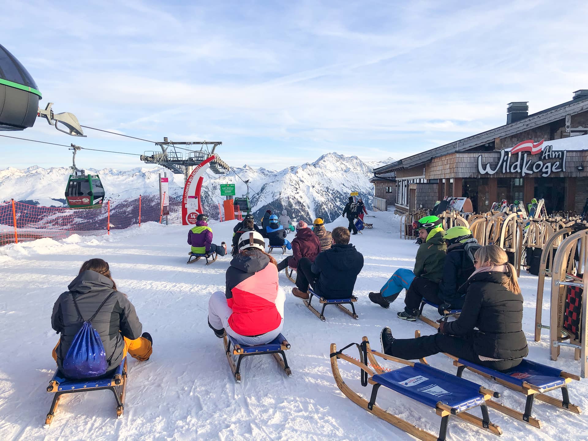 Wildkogel Arena Rodeln Winter Bramberg